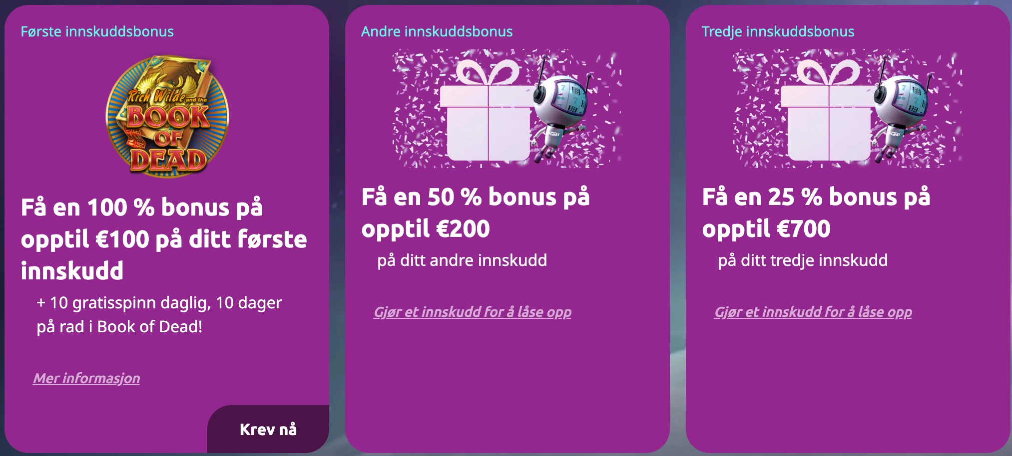 SpinAway Casino bonuser og kampanjer